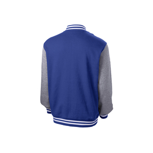 Men's Casual Varsity Wool Jacket Crew Neck Long Sleeve Baseball Design With Button Down 100% Wool Winter Season Comfort Jacket - Product Image 2