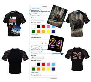 Rashguard เสื้อรัดรูปแขนสั้นสำหรับผู้ชาย BJJ gymwear แห้งเร็วฝึกซ้อม - Product Image 3
