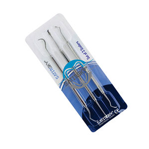 Set de 3 scalers manuels Manipal à double extrémité, autoclavables, instruments dentaires de haute qualité - Product Image 1