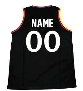 Maillots de basket-ball imprimés personnalisés OEM, à séchage rapide, pour l'été, fabriqués avec un tissu en maille respirant 100% polyester - Product Image 4