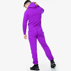 Conjunto Deportivo para Hombre, Mezcla de Poliéster y Algodón, Suave, Mangas Completas, Cintura Elástica, Ideal para Gimnasio, Trotar y Uso Diario para Minoristas - Product Image 4