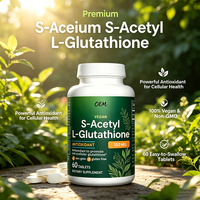 Comprimés de Glutathion Avancé pour la Détoxification Interne, Peau Nette, Comprimés de S-Acétyl L-Glutathion 100mg