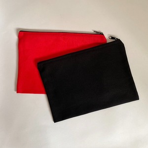 Pochette en toile de coton imprimée avec logo personnalisé en gros étui cadeau organisateur uni pour crayon pour trousse de toilette maquillage de voyage trousse à cosmétiques - Product Image 1