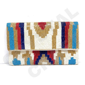 <b>Pink</b> Floral Custom Beaded Party <b>Clutch</b> Evening <b>Bag</b> Designer Ladies Shoulder <b>Bags</b> Luxury Purses and Handbags Parties - Product Image 5