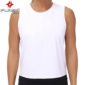 Tops de entrenamiento para mujer Seda de hielo Secado rápido Sin mangas Ligero Transpirable Activewear Gimnasio Yoga Correr Actividades al aire libre - Product Image 4