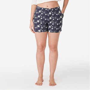 Vami pantalones cortos de salón de moda para mujer 100% algodón casual gimnasio deporte verano Mujer con pantalones cortos personalizados - Product Image 6