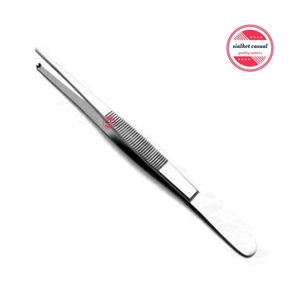 Juego de 5 Pinzas Dentales Manuales, Pinzas para Algodón y Aplicación de Esparadrapo, Pinzas para Tejidos, Pinzas Quirúrgicas con Punta Dentada - Product Image 3