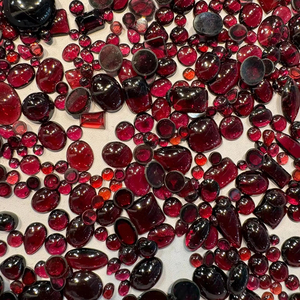 Igi อัญมณีโกเมนสีแดงตัดแบบหลวมคริสตัลควอตซ์โอปอลทรงรีลูกแพร์ได้รับการรับรองจากหลายรูปทรงและหลายขนาด - Product Image 1