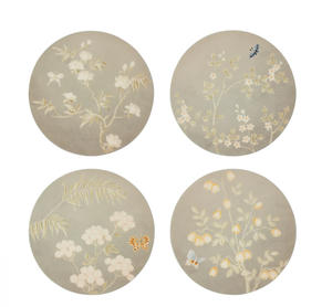 Colorful Chinoiserie Coasters, Set of 4, Lacquer Coaster, Gift, Decoration, High Class Lacquer, Handicraft In Vietnam, Nhat Minh - Product Image 3