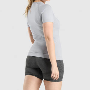 Camisetas de Verano Ligeras e Informales para Mujer, Diseño con Hombros Caídos, Tejido Transpirable de Mezcla de Algodón y Poliéster Premium - Product Image 3