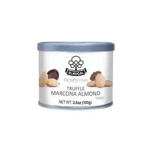 Premium Truffle-Infused Marcona Spanish Almonds - The Selfish Nuts In A Tin For A Gourmet Munching Experience
