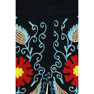 Handmade Embroidered Boho Harem <b>Pants</b> Unique Hippie Lounge Pajamas with Pockets Breathable Suzani Festival Gift for Her - Product Image 6