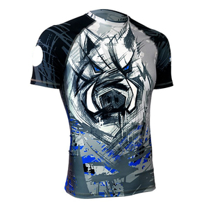 Latest <b>Design</b> <b>Custom</b> Printed Rash Guard Moisture Wicking Rash Guards Mens <b>Compression</b> Rashguard <b>Shirt</b> - Product Image 1