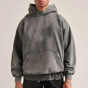 2023 gros personnalisé Logo impression broderie unisexe personnalisé sweats à capuche étiquette 100% coton USA taille hommes - Product Image 3