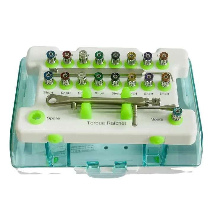 ชุดเครื่องมือทันตกรรมรากฟันเทียมชุดเครื่องมือทันตกรรมรากฟันเทียมประแจแรงบิดชุดเครื่องมือทันตแพทย์