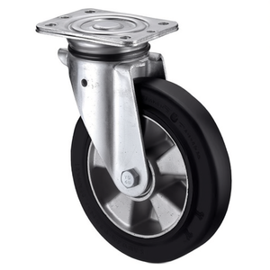Heavy-Duty 200mm <b>Swivel</b> Caster for Furniture BS Casters 450kg Load Capacity with 138mm X 110mm Rubber Wheel Diameter - Product Image 3