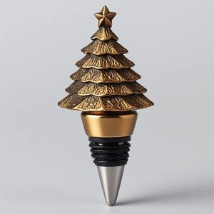 Tapón de Botella de Vino de Metal Duradero con Calidad de Reliquia, Diseño Personalizable con Geometría Inspirada en el Art Deco, Patina Enriquecida - Product Image 5