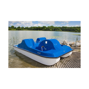 pedalo paddle boat plastic <b>floating</b> vessel for lake beach fun summer activity family outdoor recreation transport - Product Image 3