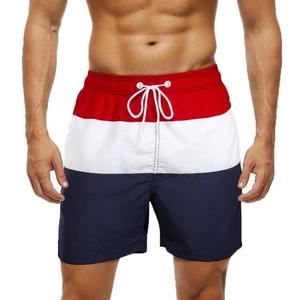 Short de bain d'été pour hommes, taille élastique, logo personnalisé Short de plage en maille pour hommes - Product Image 1