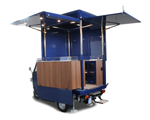 Camion de nourriture électrique, chariot de restauration mobile, trois roues, cadre en acier inoxydable résistant à la rouille, remorque de nourriture de rue, garantie de 3 ans - Product Image 1
