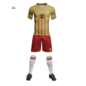 Alta calidad, barato, logotipo personalizado, transpirable, profesional, de alta calidad, uniforme de fútbol hecho en Pakistán - Product Image 1