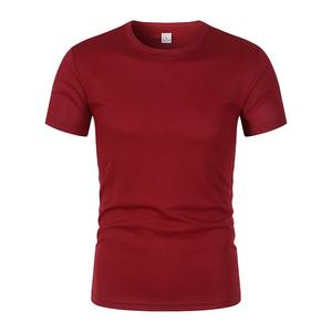 100% T-shirt uni en coton biologique pour hommes T-shirts en gros respirants de qualité supérieure T-shirts à col rond de haute qualité - Product Image 4