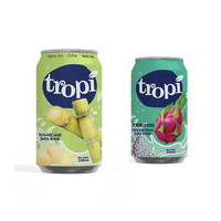 OEM Pure Fruit Juice Drink 330ml Can Vietnam TROPI Brand Wholesale Muestra gratis Diseño Etiqueta privada aceptada