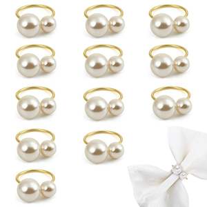 Elegante tema titular boda Navidad cumpleaños fiesta arco servilleteros hebillas para mesa servilleta anillo titular - Product Image 4