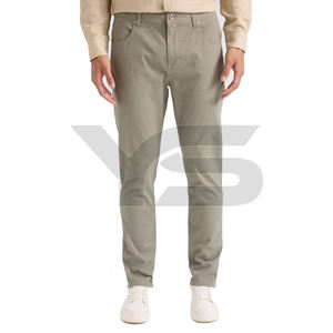Pantalones vaqueros de mezclilla lavados a la piedra para hombre, Color sólido, cintura media, estilo recto, calidad informal para todas las estaciones, invierno, otoño y verano - Product Image 3