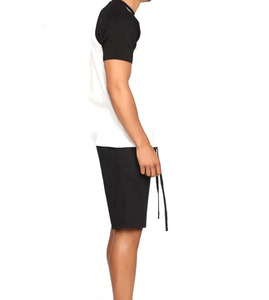 Men's Casual Fitness Plus Size Breathable Quick Dry Two-Piece Tracksuit <b>Set</b> with Short Sleeves for Summer Outerwear 2026 - Product Image 5