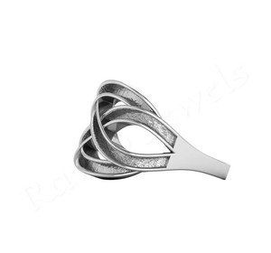 ขายส่งแหวนแบบกึ่งยึดแบบสร้างสรรค์เครื่องประดับชุบทองแบบบิดคุณภาพดีล่าสุดจากโรงงานผลิต - Product Image 3