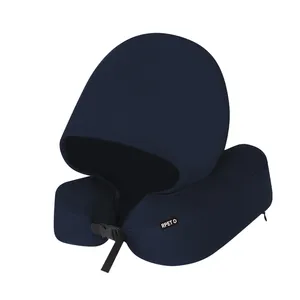 Cuscini da Viaggio Sostenibili RPET Dolking con Design a Cappuccio per un Viaggio Confortevole - Product Image 3