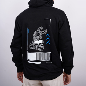 2025 dernière conception de haute qualité 100% pur coton 450 Gsm pull à capuche poche kangourou cordon avant arrière écran hiver - Product Image 3