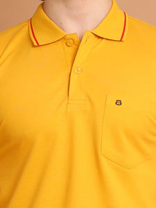 เสื้อโปโลผ้าฝ้ายเนื้อนุ่มระบายอากาศได้ดีมีกระเป๋า2025อินเดีย - Product Image 3