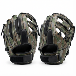Gants de baseball en cuir souple légers et confortables pour l'entraînement et la compétition, fabrication OEM directe, vente en gros, logo personnalisé - Product Image 1
