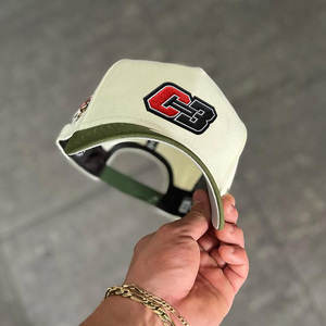 سادة سادة سادة فارغة لون قطني بلونين مجهز قبعات بيسبول - Product Image 5