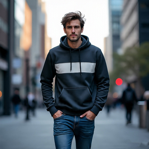 Streetwear Acid Wash Distressed Embroidery Thick Cotton Embroidered Hip Hop Sweatshirts Plus Size <b>Men's</b> <b>Hoodies</b> Sweatshirts - Product Image 5