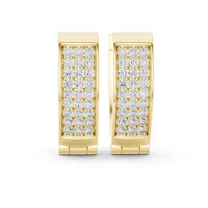 14K White Gold Round Cut Diamond <b>Earrings</b> for Women Wedding Jewellery Luxury Certified Bridal Anniversary Gift Elegant <b>Fine</b> - Product Image 6