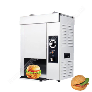 Tostadora industrial de bollos eléctricos para bollos de hamburguesa Calentador de pan de hamburguesa vertical de calidad - Product Image 1