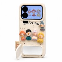 Coque de téléphone 3D mignonne en forme de dessin animé pour iPhone 17 16 Series, en silicone antichoc avec texture cuir