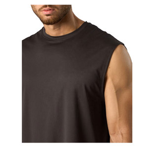 Maillot de gym personnalisé de haute qualité pour hommes, délavé au soleil, débardeur d'été, gilet de fitness pour vêtements de sport décontractés, vente en gros - Product Image 5
