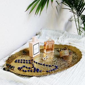 Plateau en aluminium émaillé avec poignées Plateau de service pour snacks et snacks de table Plateau rectangulaire en métal pour snacks et aliments - Product Image 6