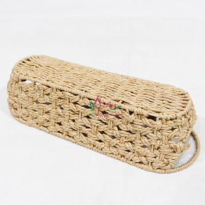 Top Trending Oval Paper Rope Tray Container Vietnam Manufacture Supply for Home Organization <b>Storage</b> <b>Boxes</b> & Bins - Product Image 5