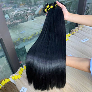 Extensiones de cabello a granel Producto de Venta caliente 2025 Color negro natural recto 100% cabello vietnamita envío rápido - Product Image 1