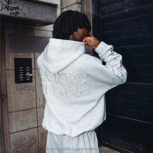 ชุดวอร์มมีฮู้ดคุณภาพสูงสำหรับฤดูหนาว แบบยูนิเซ็กซ์ ซิปหน้า ทรงปกติ ผ้าฝ้ายหนานุ่ม ระบายอากาศ แห้งเร็ว เหมาะสำหรับวิ่งจ๊อกกิ้ง - Product Image 3