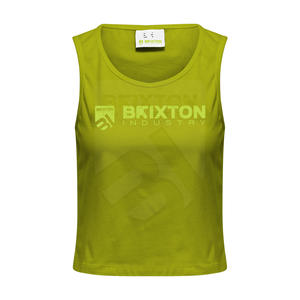 Haut court à impression personnalisée pour femmes de grande taille avec vêtements de sport, design uni sans manches, du Pakistan - Product Image 1