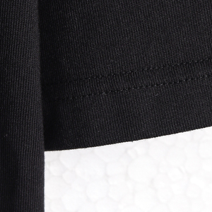 Camiseta Casual Negra Extra Grande para Hombre, para Verano, 180 GSM, Jersey Sencillo, 100% Algodón, Secado Rápido, OEM Disponible, Etiqueta Personalizada - Product Image 4
