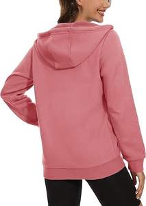 เสื้อมีฮู้ดมีซิปสำหรับผู้หญิงเสื้อผ้าลำลองมีสไตล์2025โลโก้ตามสั่งขายส่งสำหรับแบรนด์บูติกสั่งซื้อจำนวนมาก - Product Image 3