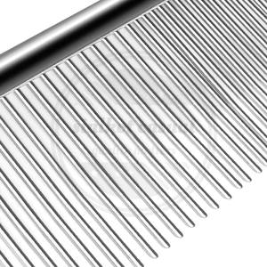 Custom Logo Stainless Steel Dog <b>Hair</b> Grooming <b>Pet</b> Comb Professional Premium Quality <b>Pet</b> Grooming Comb - Product Image 4