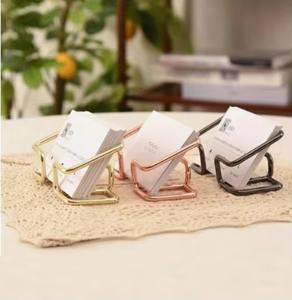 Stylish Metal Card Holder Unique Design Table <b>Place</b> Card <b>Stand</b> for Wedding Party Event Decoration and Office Desk From India - Product Image 2